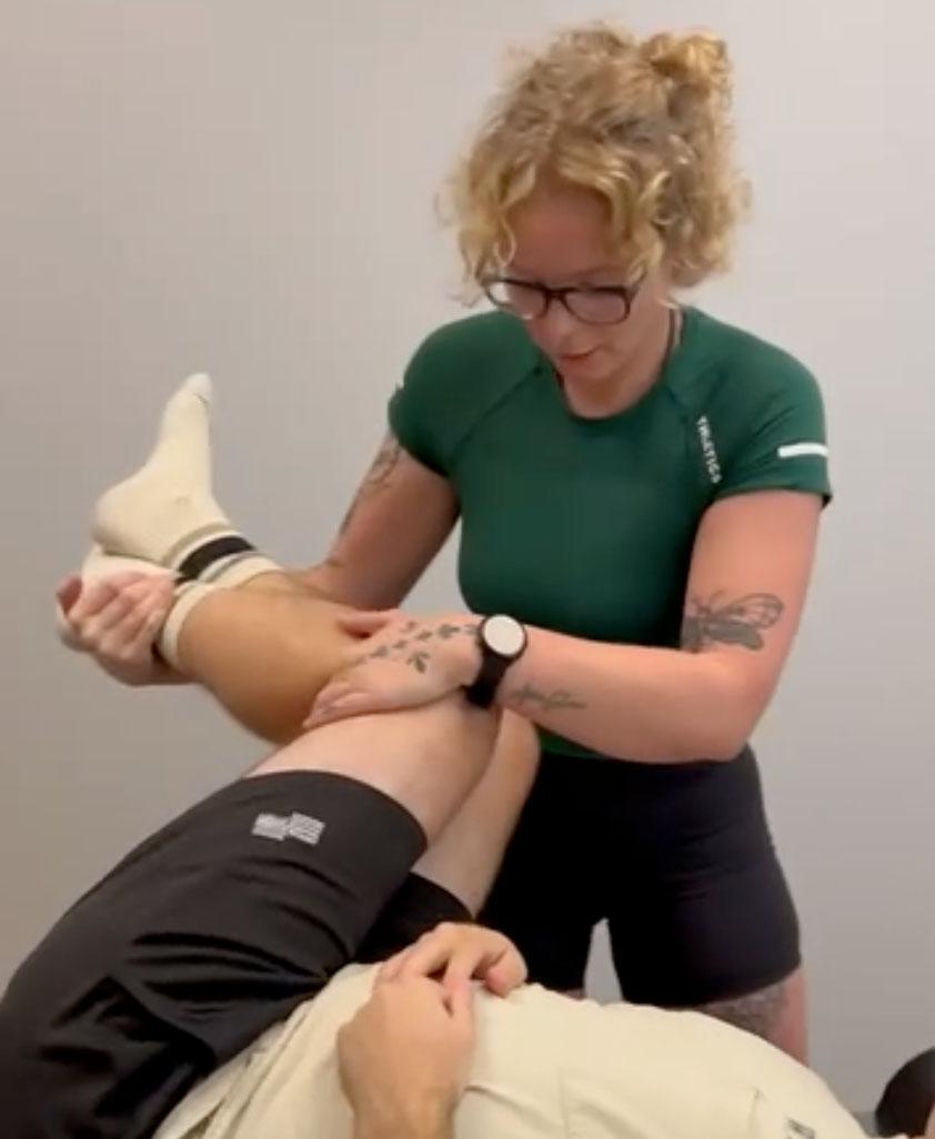 Stretch therapy session at Seven Victory